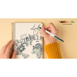 Kugelschreiber aus Kunststoff mit Klickmechanismus und blauer Tinte Clic Stic BIC®
