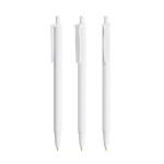 Kugelschreiber aus Kunststoff mit Klickmechanismus und schwarzer Tinte Clic Stic BIC® farbe weiß