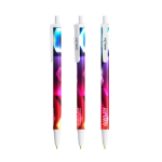 Kugelschreiber aus Kunststoff mit Klickmechanismus und schwarzer Tinte Clic Stic BIC® farbe weiß