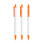 Kugelschreiber aus Kunststoff mit Klickmechanismus und schwarzer Tinte Clic Stic BIC® farbe orange