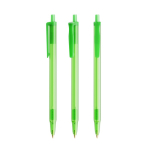 Kugelschreiber aus Kunststoff mit Klickmechanismus und schwarzer Tinte Clic Stic BIC® farbe grün-transparent