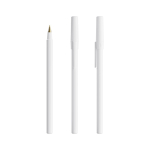 Kugelschreiber aus Kunststoff im klassischen Design mit schwarzer Schrift Round Stic BIC® farbe weiß