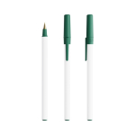Kugelschreiber aus Kunststoff im klassischen Design mit schwarzer Schrift Round Stic BIC® farbe dunkelgrün