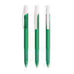 Kunststoff-Kugelschreiber mit Druckmechanik und schwarzer Tinte BIC® farbe grün-transparent