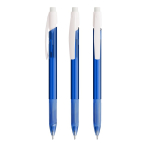 Druckbleistift aus Kunststoff mit robustem Clip und Druckmechanik, BIC® farbe blau-transparent
