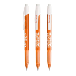 Druckbleistift aus Kunststoff mit robustem Clip und Druckmechanik, BIC® farbe orange-transparent