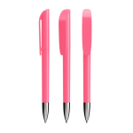 Kugelschreiber aus Kunststoff mit verchromtem Metalldetail und schwarzer Tinte BIC® farbe rosengeschmack