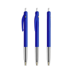 Einziehbarer, ergonomischer Kugelschreiber aus Kunststoff mit blauer Tinte BIC® farbe blau