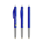 Einziehbarer, ergonomischer Kugelschreiber aus Kunststoff mit blauer Tinte BIC® farbe blau