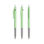 Einziehbarer, ergonomischer Kugelschreiber aus Kunststoff mit blauer Tinte BIC® farbe pastelgrün