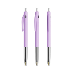 Einziehbarer, ergonomischer Kugelschreiber aus Kunststoff mit blauer Tinte BIC® farbe lila