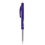 Einziehbarer, ergonomischer Kugelschreiber aus Kunststoff mit blauer Tinte BIC®