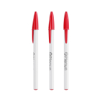 Kugelschreiber aus Kunststoff mit klassischer Kappe und schwarzer Tinte Style BIC® farbe rot