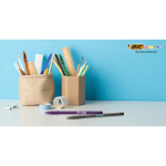 Kugelschreiber aus Kunststoff mit klassischer Kappe und blauer Schrift Style BIC®