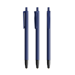 Kugelschreiber aus Kunststoff mit Touchfunktion und schwarzer Schrift Clic Stic BIC® farbe marineblau