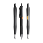 Einziehbarer Kunststoff-Kugelschreiber mit blauer Tinte Intensity® Gel Clic BIC® farbe schwarz