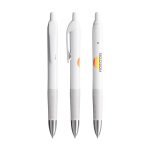 Einziehbarer Kunststoff-Kugelschreiber mit blauer Tinte Intensity® Gel Clic BIC® farbe weiß