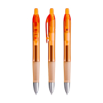 Einziehbarer Kunststoff-Kugelschreiber mit blauer Tinte Intensity® Gel Clic BIC® farbe orange-transparent