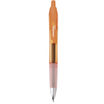 Einziehbarer Kunststoff-Kugelschreiber mit schwarzer Tinte Intensity® Gel Clic BIC® farbe orange-transparent