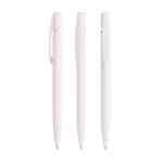 Kugelschreiber aus Kunststoff mit ergonomischem Griff und schwarzer Tinte BIC® farbe weiß
