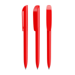 Kugelschreiber aus Kunststoff mit großem Clip und schwarzer Tinte BIC® farbe rot