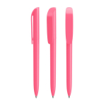 Kugelschreiber aus Kunststoff mit großem Clip und schwarzer Tinte BIC® farbe rosengeschmack
