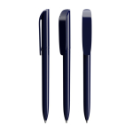 Kugelschreiber aus Kunststoff mit großem Clip und schwarzer Tinte BIC® farbe marineblau