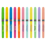 Textmarker aus Kunststoff mit Gummigriff und mehreren Farben Brite Liner® BIC® Ansicht von hinten