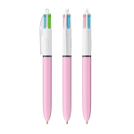 Kugelschreiber aus Kunststoff mit 4 neuartigen Tintenfarben BIC® farbe pastellrose