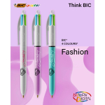 Kugelschreiber aus Kunststoff mit 4 neuartigen Tintenfarben BIC®