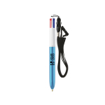 Kugelschreiber aus Kunststoff mit Metallic-Finish und 4-Farben-Tinte Shine BIC® Ansicht mit Druckbereich