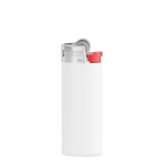 Kompaktes Kunststoff-Feuerzeug mit Kindersicherung BIC® J25 farbe weiß
