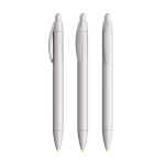 Kugelschreiber aus Kunststoff mit breitem Schaft und blauer Schrift Wide Body BIC® farbe silber