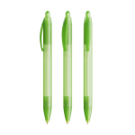Kugelschreiber aus Kunststoff mit breitem Schaft und blauer Schrift Wide Body BIC® farbe grün-transparent