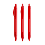 Kugelschreiber aus Kunststoff mit breitem Schaft und blauer Schrift Wide Body BIC® farbe rot-transparent
