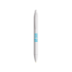 Kugelschreiber aus Kunststoff mit breitem Schaft und blauer Schrift Wide Body BIC® Ansicht mit Druckbereich