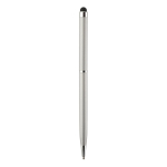 Multifunktions-Metallkugelschreiber mit Touch-Stift und blauer BIC®-Tinte farbe silber