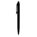 Kugelschreiber aus Kunststoff mit Druckmechanik und blauer Schrift BIC® farbe schwarz