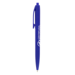 Kugelschreiber aus Kunststoff mit Druckmechanik und blauer Schrift BIC® farbe dunkelblau