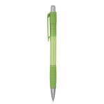 Transparenter Kunststoff-Kugelschreiber mit blauer Tinte Striped Grip BIC® farbe lindgrün