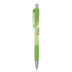 Transparenter Kunststoff-Kugelschreiber mit blauer Tinte Striped Grip BIC® farbe lindgrün