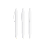 Kugelschreiber aus Kunststoff mit 360°-Druck und schwarzer Tinte Wide Body Mini BIC® farbe weiß
