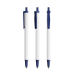 Kugelschreiber aus recyceltem Kunststoff mit großer Druckfläche und schwarzer Tinte BIC® farbe marineblau