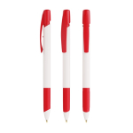 Kugelschreiber aus recyceltem Kunststoff mit weicher Griffzone und schwarzer Tinte BIC® farbe rot