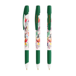 Kugelschreiber aus recyceltem Kunststoff mit weicher Griffzone und schwarzer Tinte BIC® farbe grün