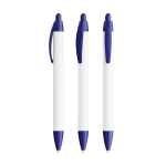BIC®-Kugelschreiber aus recyceltem Kunststoff mit breitem Schaft und blauer Tinte farbe marineblau