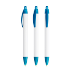 Kugelschreiber aus recyceltem Kunststoff mit breitem Profil und schwarzer Tinte BIC® farbe transparentes hellblau