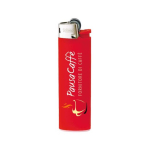 Kunststoff-Feuerzeug mit schlankem Design und stabiler Flamme BIC® J23 farbe rot