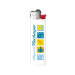 Kunststoff-Feuerzeug mit schlankem Design und stabiler Flamme BIC® J23 farbe weiß