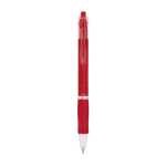 Kugelschreiber aus Kunststoff mit transluzentem Schaft und blauer Tinte Click BIC® farbe rot